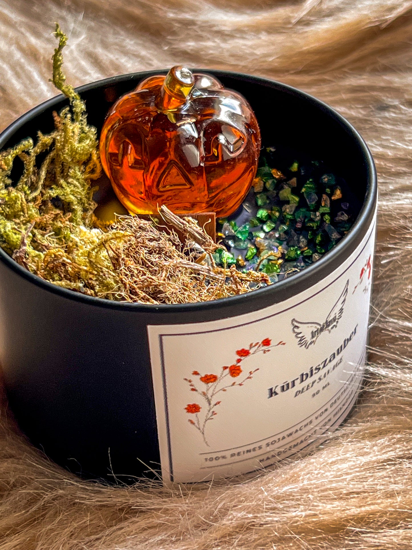 Kerze "Kürbiszauber" Mängelexemplar