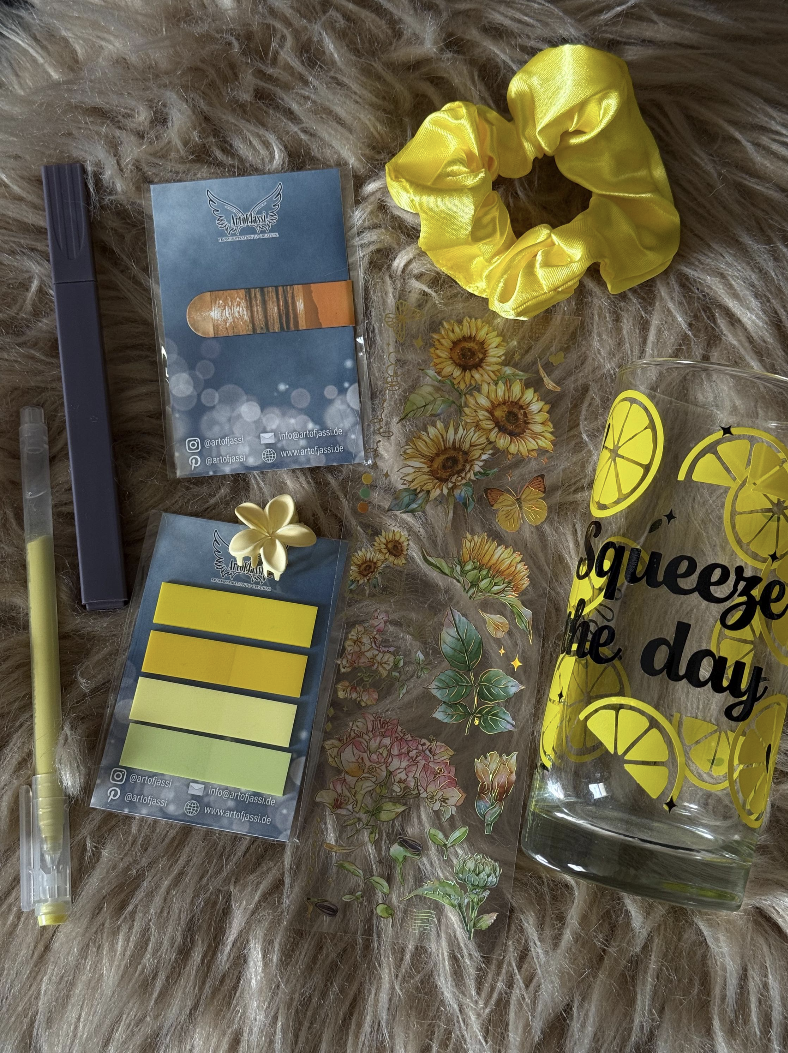 Glas-Set mit Goodies