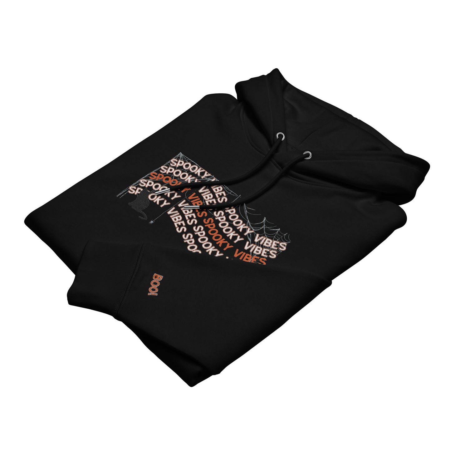 Hoodie " Spooky Vibes" mit Stickerei | Umweltfreundlicher Unisex-Kapuzenpullover