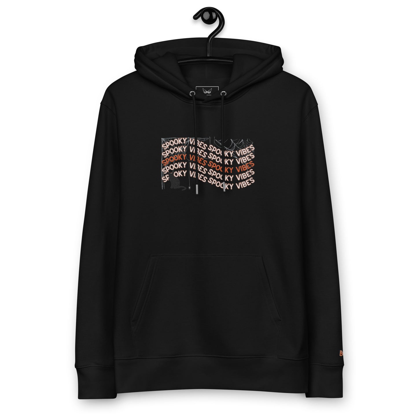 Hoodie " Spooky Vibes" mit Stickerei | Umweltfreundlicher Unisex-Kapuzenpullover