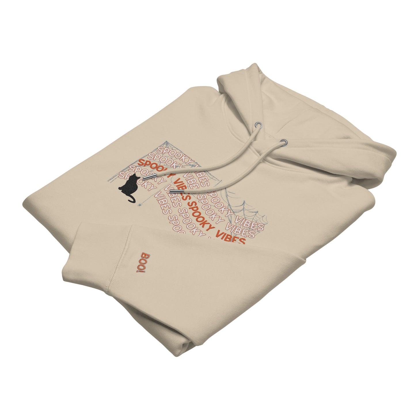 Hoodie " Spooky Vibes" mit Stickerei | Umweltfreundlicher Unisex-Kapuzenpullover