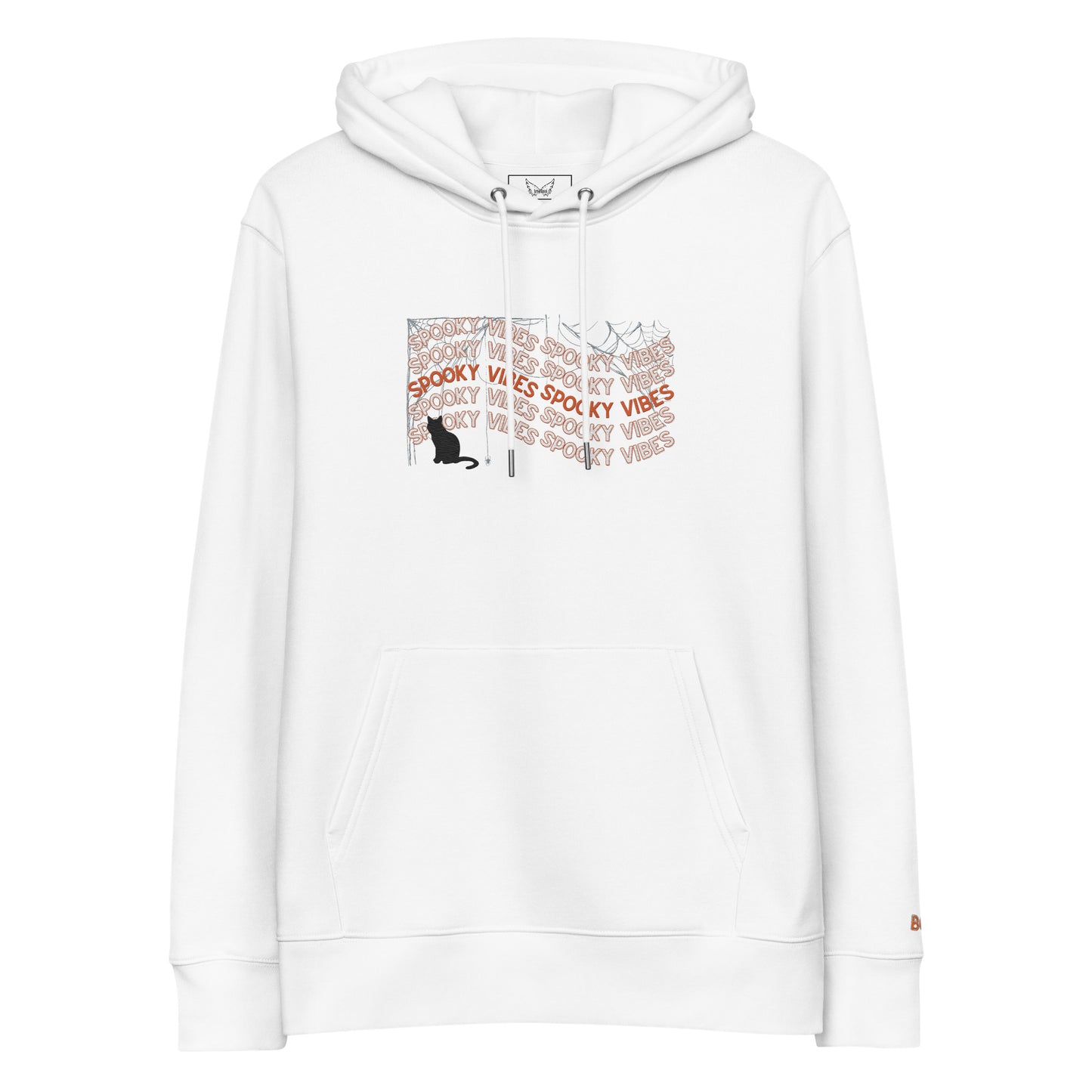 Hoodie " Spooky Vibes" mit Stickerei | Umweltfreundlicher Unisex-Kapuzenpullover