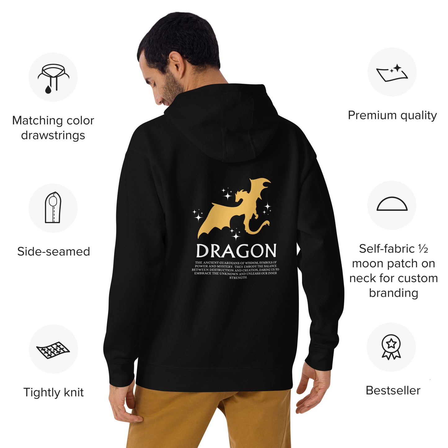 Hoodie "Fantasy Reader Department - Dragon" | Unisex-Kapuzenpullover
