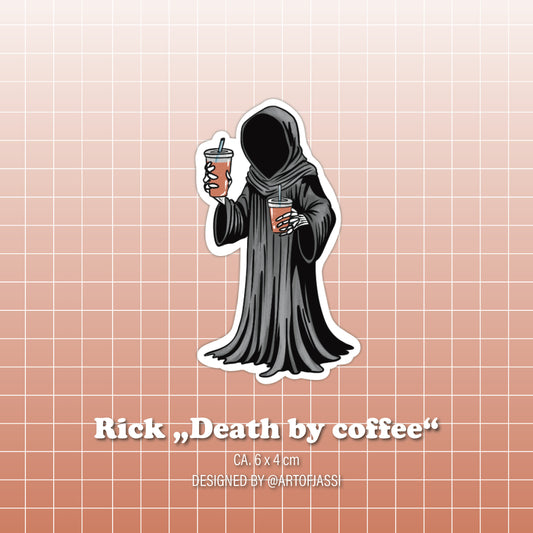 Aufkleber - "Death by Coffee"