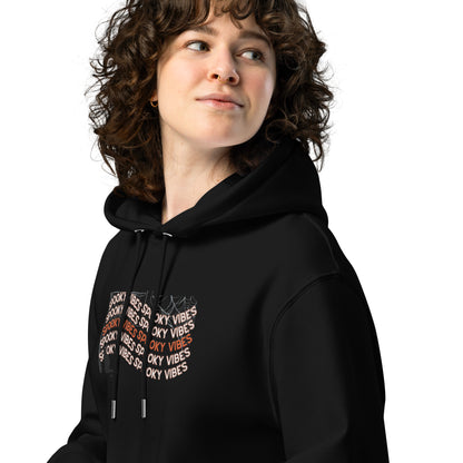 Hoodie " Spooky Vibes" mit Stickerei | Umweltfreundlicher Unisex-Kapuzenpullover
