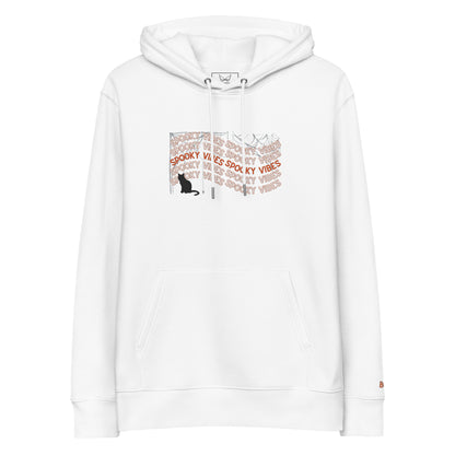 Hoodie " Spooky Vibes" mit Stickerei | Umweltfreundlicher Unisex-Kapuzenpullover