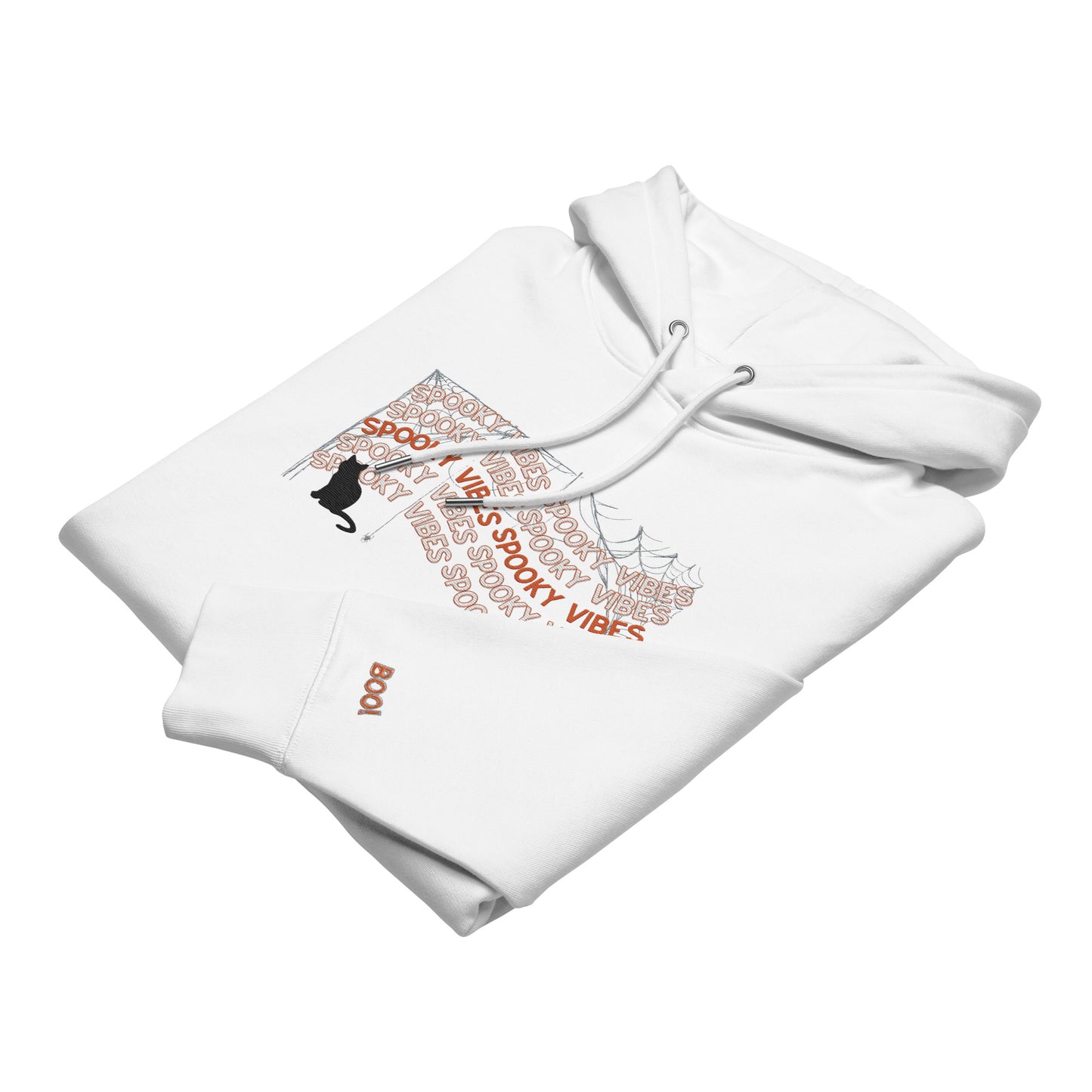 Hoodie " Spooky Vibes" mit Stickerei | Umweltfreundlicher Unisex-Kapuzenpullover